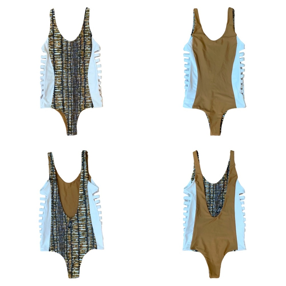 ISSA DE' MAR Reversible One-Piece Swimsuit Size S